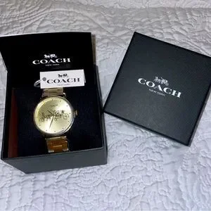 Coach Gold Watch Brand New With Box s-l400.jpg main image 2